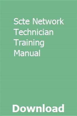 scte network technician training manual pdf Epub