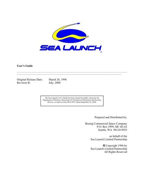 sea launch user manual Doc