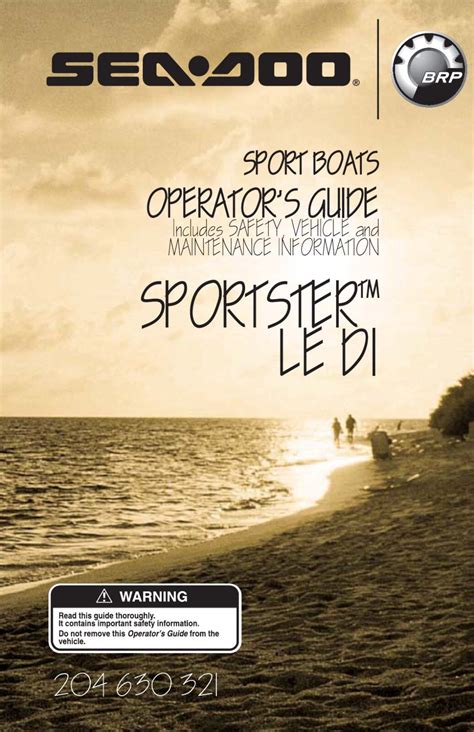 seadoo sportster le owners manual Reader