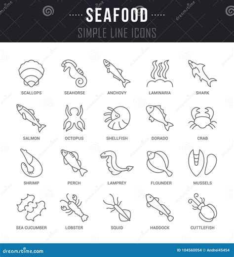 seafood names symbols