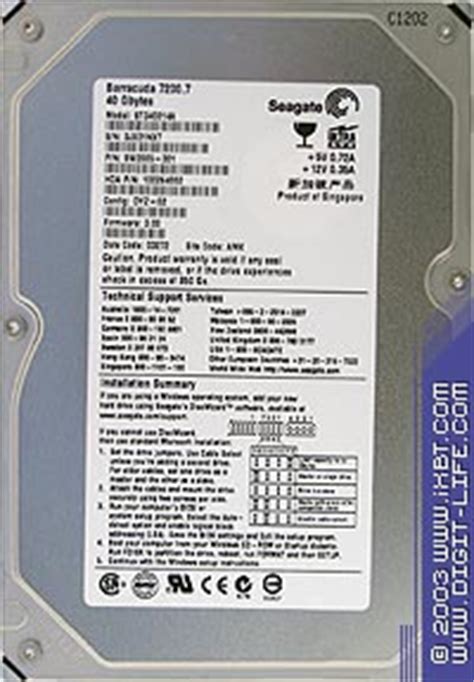 seagate barracuda 7200 7 160gb storage owners manual Reader