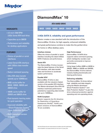 seagate diamondmax 10 160gb storage owners manual Reader