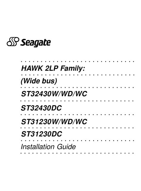 seagate hawk 2lp 2147mb storage owners manual Epub