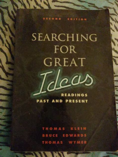 searching for great ideas readings past and present Kindle Editon