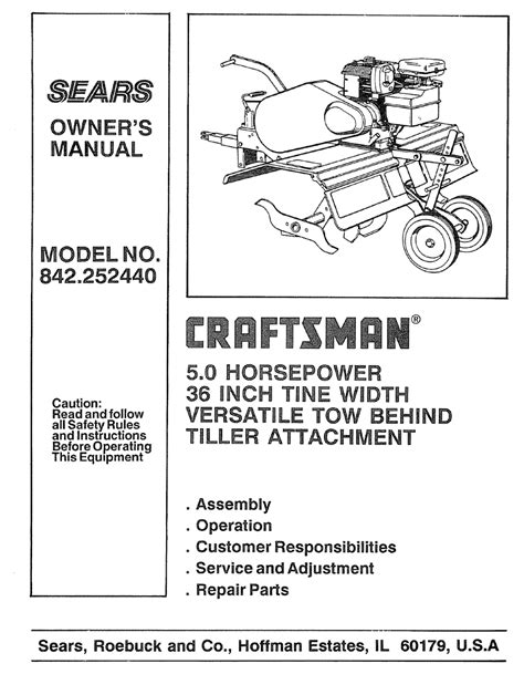 sears craftsman owners manuals free Doc