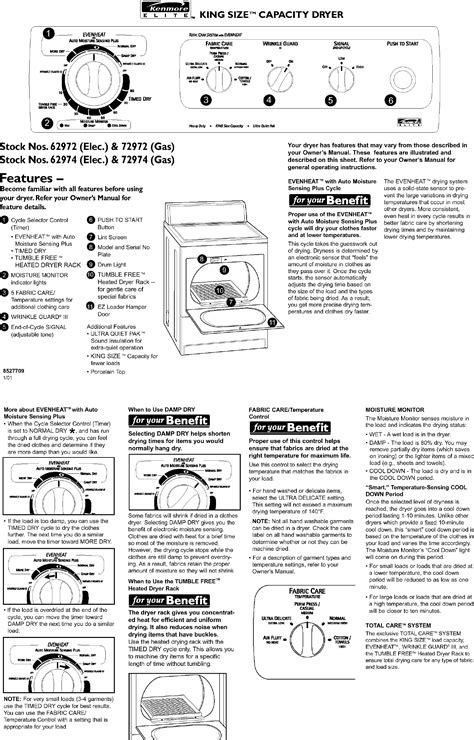 sears repair manuals for dryers Epub