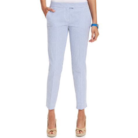 searsucker pants women