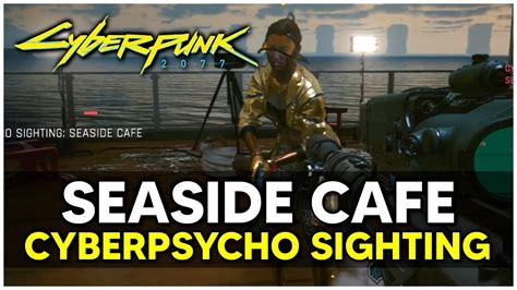 seaside cafe cyberpunk