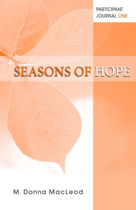 seasons of hope participant journal one PDF