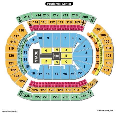 Seating Chart Prudential Center