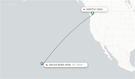 seattle to kona flights