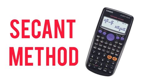 secant on scientific calculator