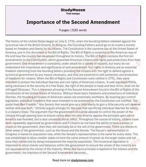 second amendment scholarship essay PDF