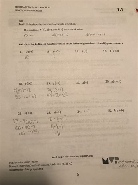 secondary math 3 module 5 answers