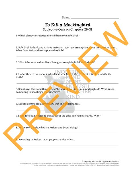 secondary solutions to kill a mockingbird answer key Reader
