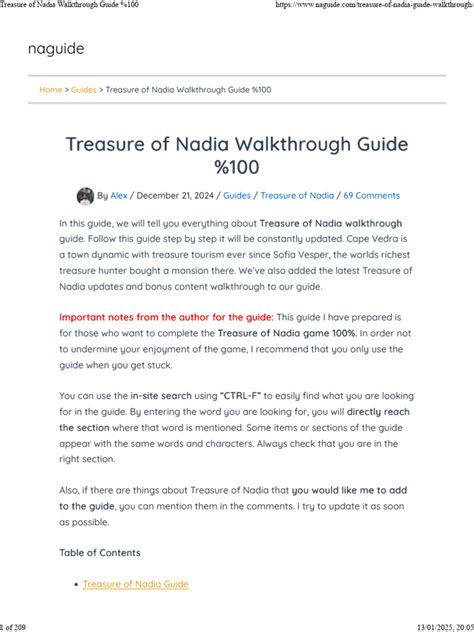 Secret Of Nadia Walkthrough