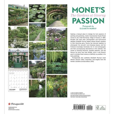 secrets of monets garden 2007 calendar Doc