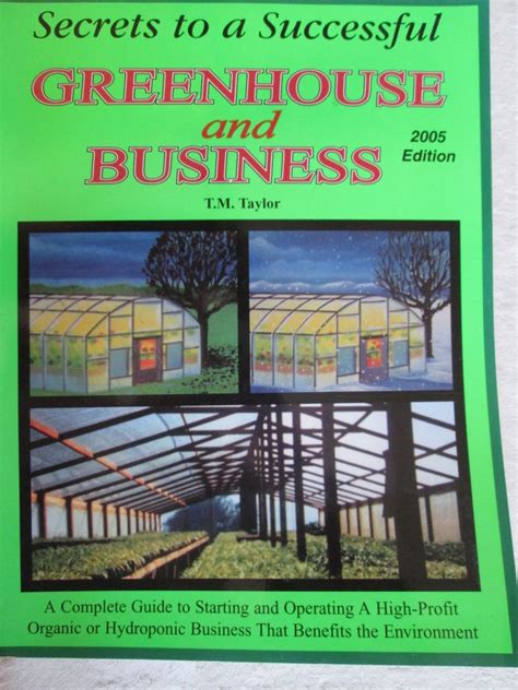 secrets to a successful greenhouse and business Epub