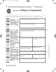 section 1 guide taking on segregation answers PDF