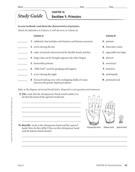 section 1 primates study guide Epub