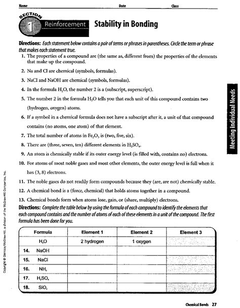 section 1 reinforcement stability in bonding answers Doc