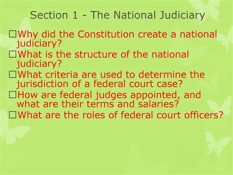 section 1 the national judiciary quiz answers Kindle Editon