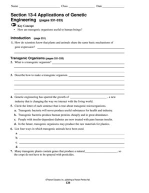 section 13 4 applications of genetic engineering answers Reader