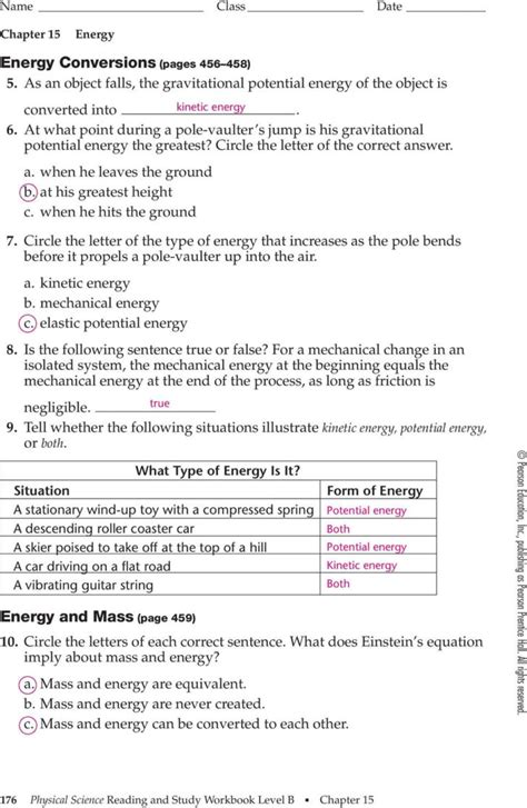 section 15 2 energy conversion answers Epub