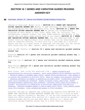 section 16 1 genes and variation guided reading Doc