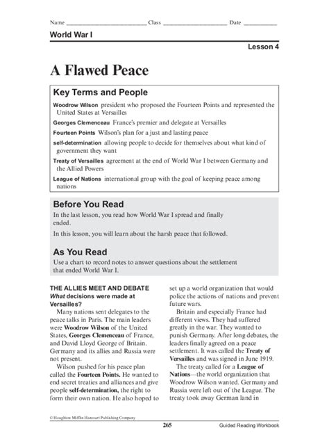 section 4 a flawed peace answers PDF