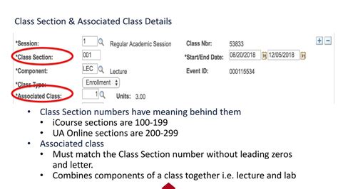section number at utk for classes