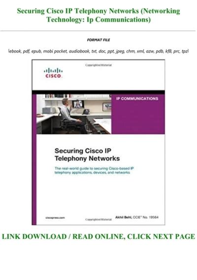 securing cisco ip telephony networks networking technology ip communications Epub