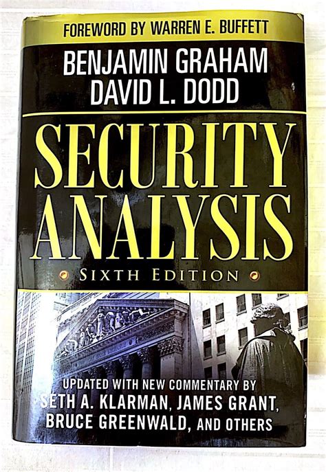 security analysis benjamin graham sixth edition Epub