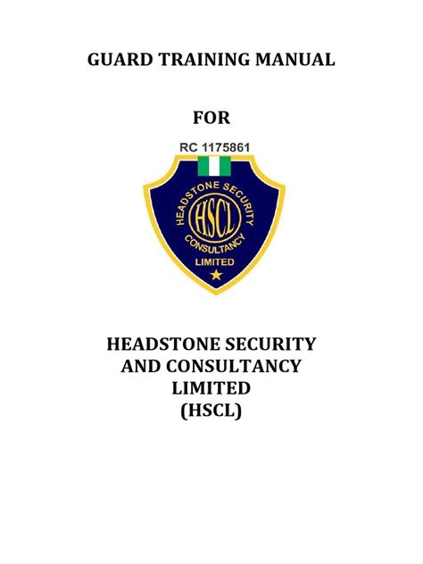 security guard information manual test PDF