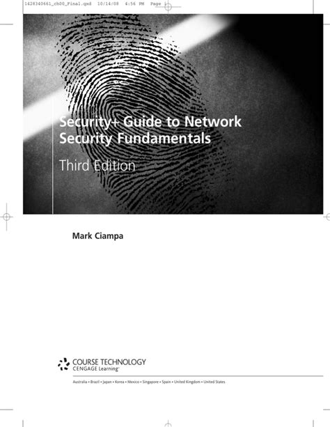 security guide to network security fundamentals third edition Kindle Editon