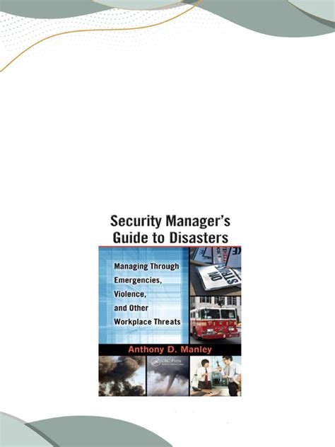 security manager s guide to disasters security manager s guide to disasters Reader