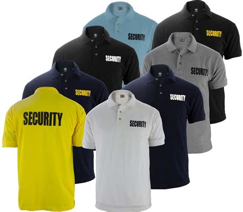 security polo t shirts