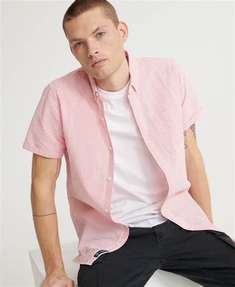 seersucker mens shirt