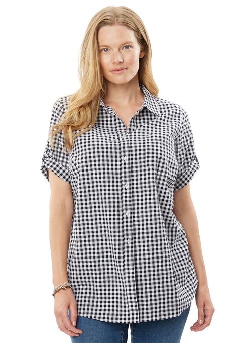 seersucker shirts for women