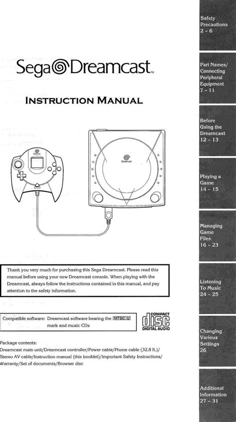 sega dreamcast instruction manual Epub