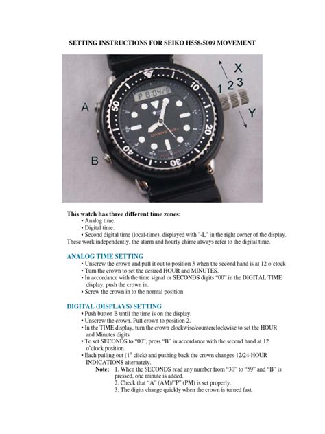 seiko sfwl88 watches owners manual PDF