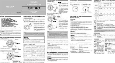 seiko watch user manual Reader