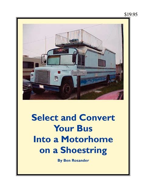 select and convert your bus into a motorhome on a shoestring PDF