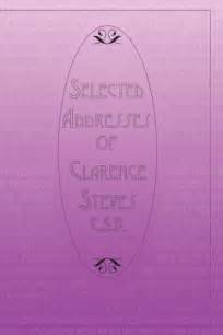 selected addresses of clarence steves csb Kindle Editon
