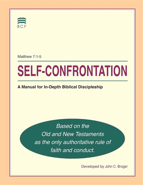 self confrontation a manual for in depth discipleship Reader