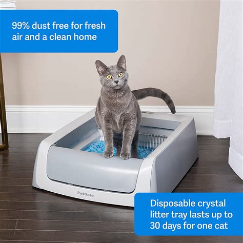 self-cleaning litter trays