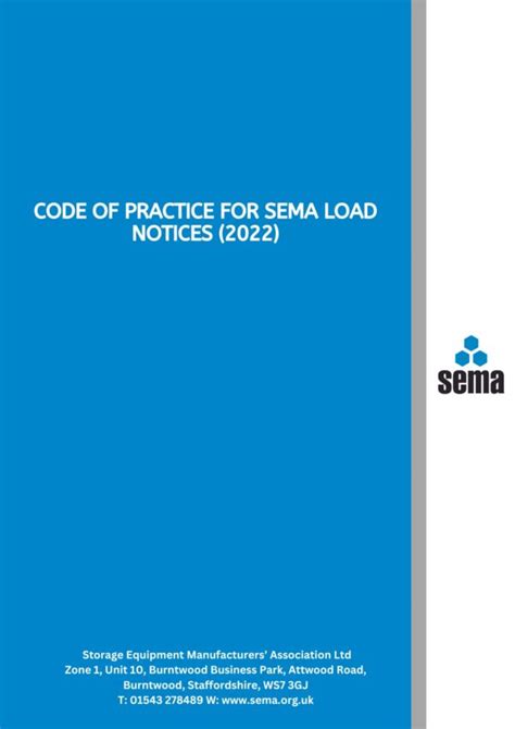 sema code of practice for racking pdf PDF