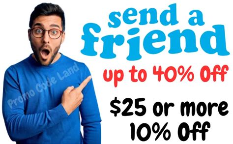 send a friend discount code