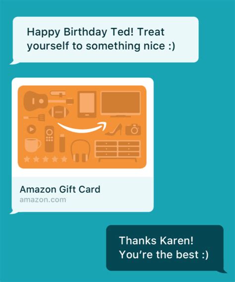 send a gift card by text