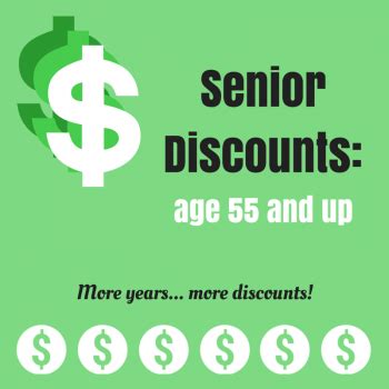 senior discounts age 50